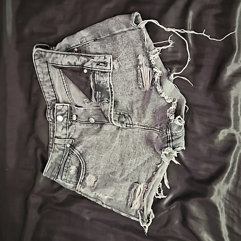 Dark Gray denim shorts